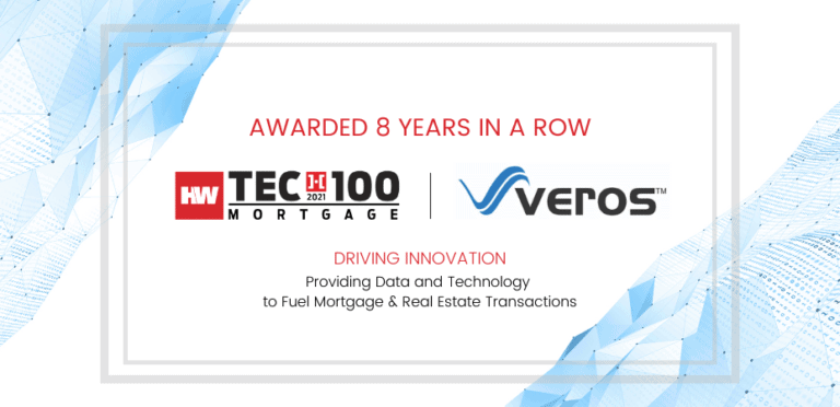 Housingwire Tech100 Awarded to Veros Real Estate Solutions