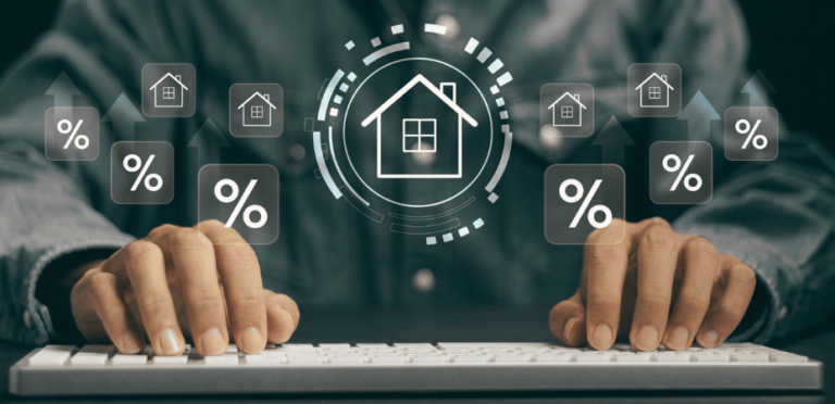 Image of rising mortgage rates